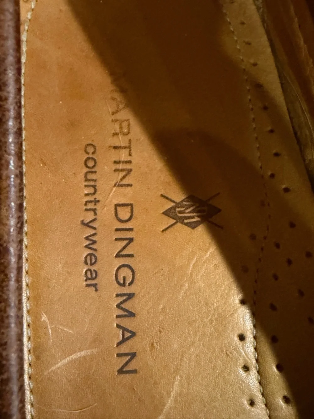 Martin Dingman Cognac Brown Leather Horsebit Loafers size 10 M